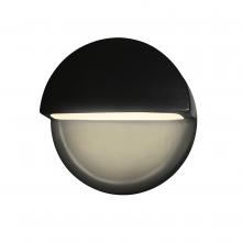 Justice Design Group CER-5610W-CRB - ADA Dome Outdoor LED Wall Sconce (Closed Top)