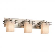 Justice Design Group CLD-8173-15-NCKL-LED3-2100 - Metropolis 3-Light LED Bath Bar