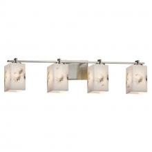 Justice Design Group FAL-8444-15-NCKL-LED4-2800 - Era 4-Light LED Bath Bar