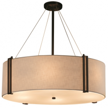 Justice Design Group FAB-9514-CREM-DBRZ - Reveal 36" Drum Pendant