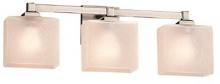 Justice Design Group FSN-8423-55-FRCR-NCKL - Tetra 3-Light Bath Bar