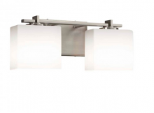 Justice Design Group FSN-8442-15-OPAL-NCKL - Era 2-Light Bath Bar