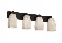 Justice Design Group FSN-8924-15-RBON-DBRZ - Modular 4-Light Bath Bar