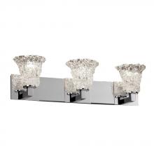 Justice Design Group GLA-8923-30-LACE-NCKL - Modular 3-Light Bath Bar