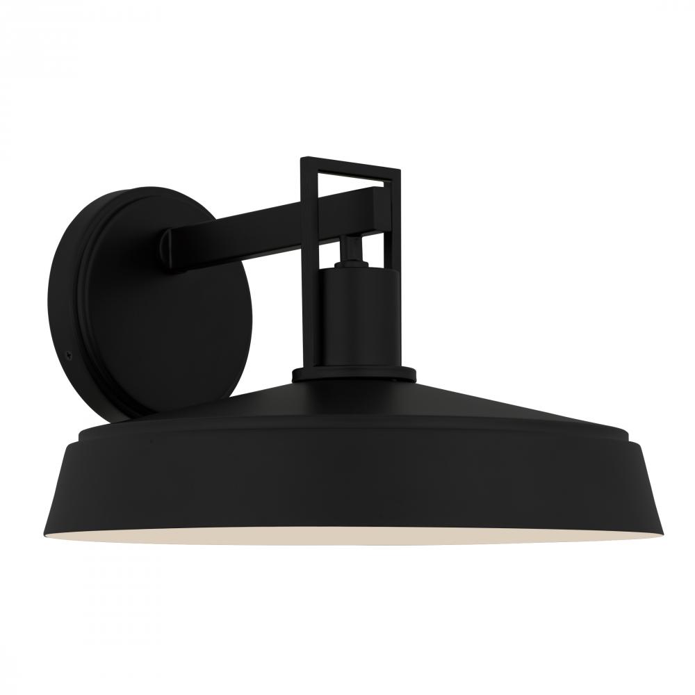 Karson 1-Light Matte Black Outdoor Wall Lantern