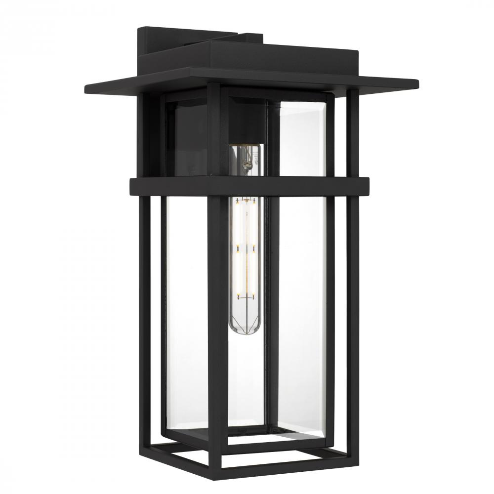Morgan 1-Light Earth Black Outdoor Wall Lantern