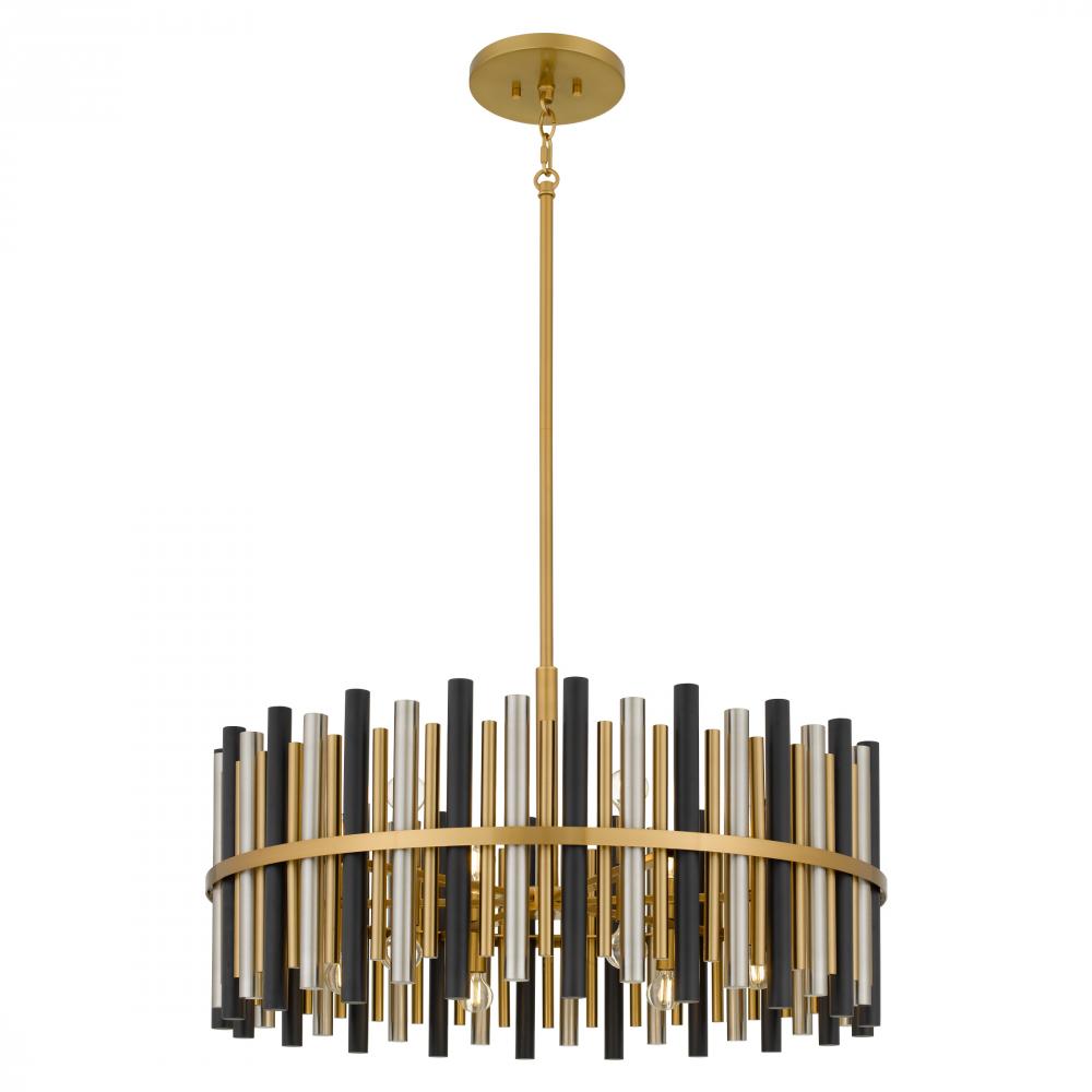 Richards 12-Light Brushed Gold Pendant Light