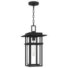 Quoizel MORG1910EK - Morgan 1-Light Earth Black Outdoor Hanging Lantern