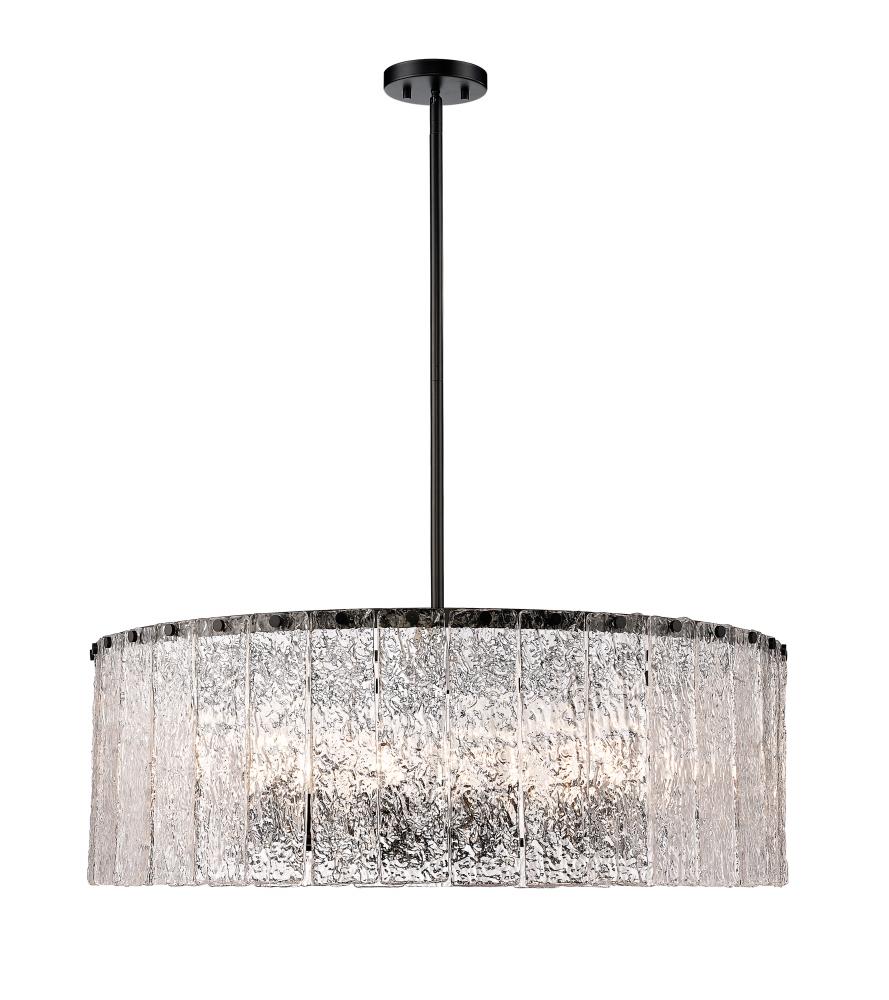 Glacier 12-Light Chandelier in Matte Black