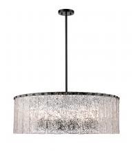 Z-Lite 1943P32-MB - Glacier 12-Light Chandelier in Matte Black