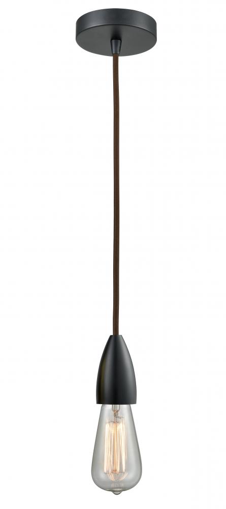 Fairchild - 1 Light - 2 inch - Matte Black - Cord hung - Mini Pendant