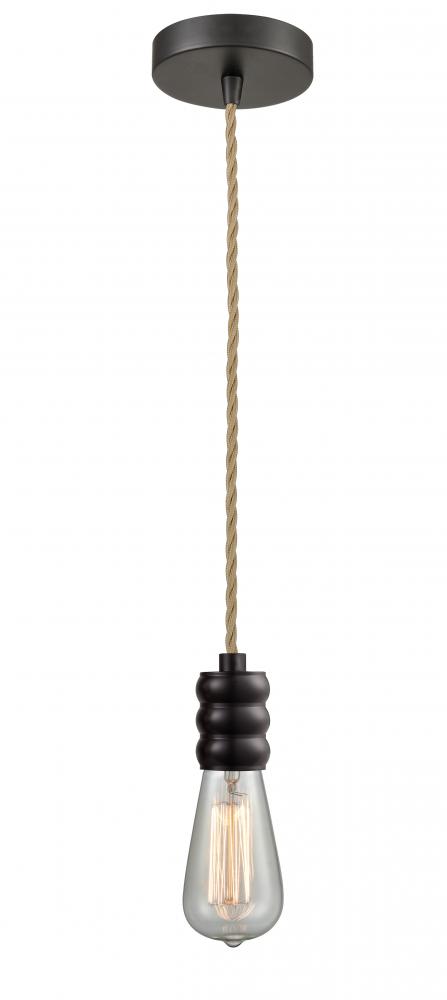 Gatsby - 1 Light - 2 inch - Oil Rubbed Bronze - Cord hung - Mini Pendant