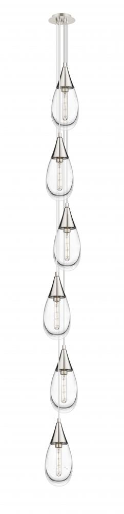 Malone - 6 Light - 8 inch - Polished Nickel - Multi Pendant