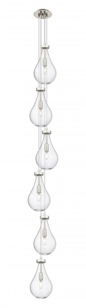 Owego - 6 Light - 7 inch - Brushed Satin Nickel - Multi Pendant