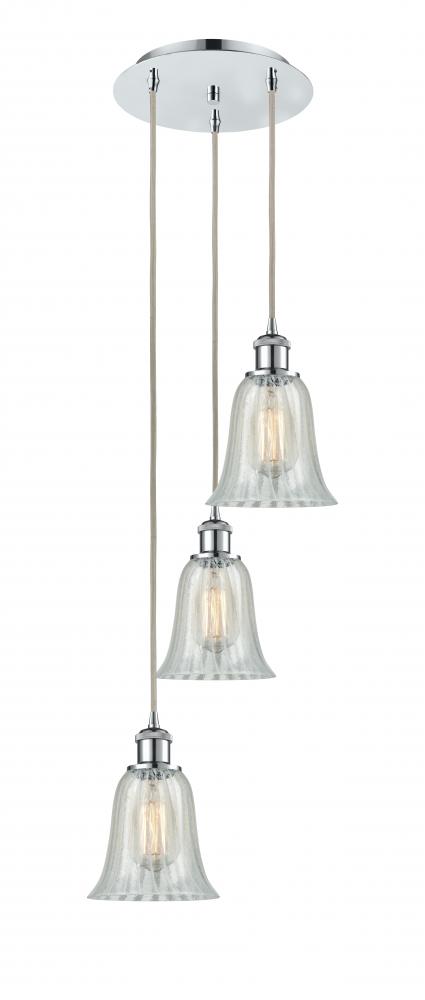 Hanover - 3 Light - 13 inch - Polished Chrome - Cord Hung - Multi Pendant