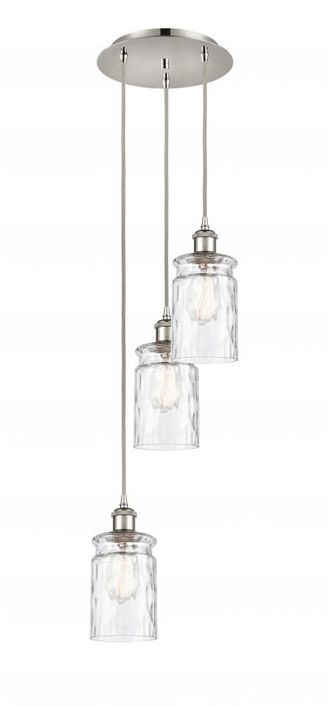 Candor - 3 Light - 11 inch - Polished Nickel - Cord Hung - Multi Pendant