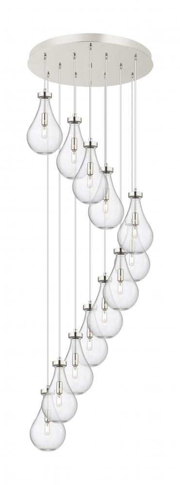 Owego - 12 Light - 24 inch - Polished Nickel - Multi Pendant