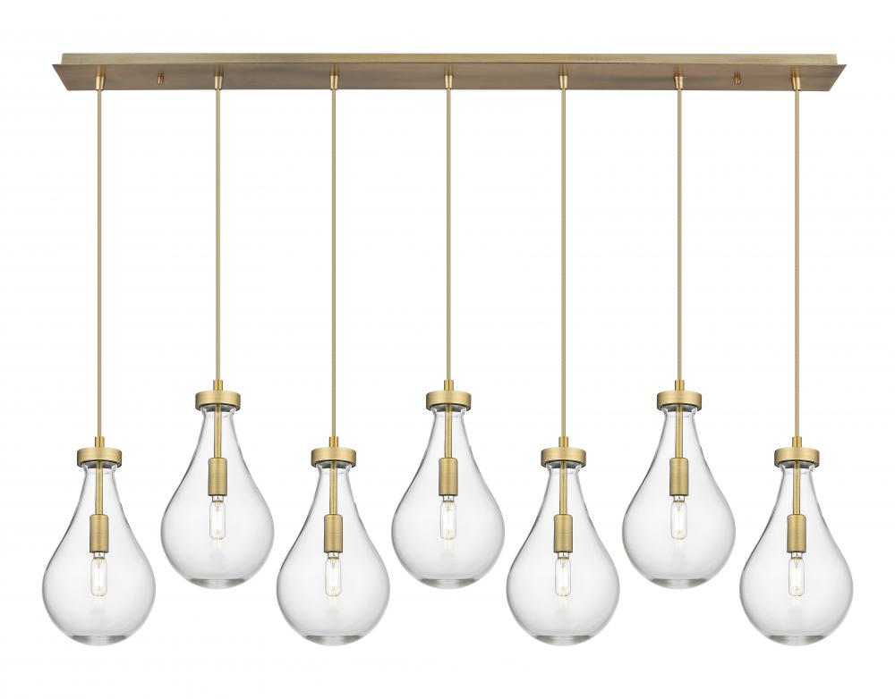 Owego - 7 Light - 49 inch - Polished Nickel - Linear Pendant