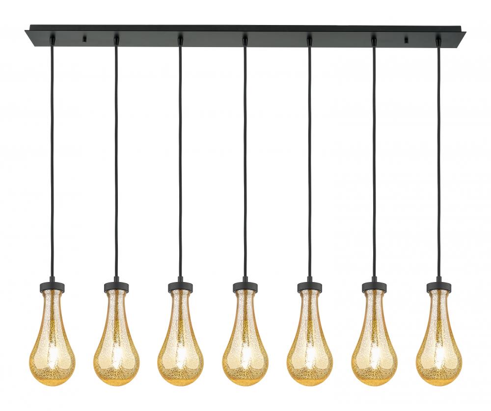 Owego - 7 Light - 49 inch - Matte Black - Linear Pendant