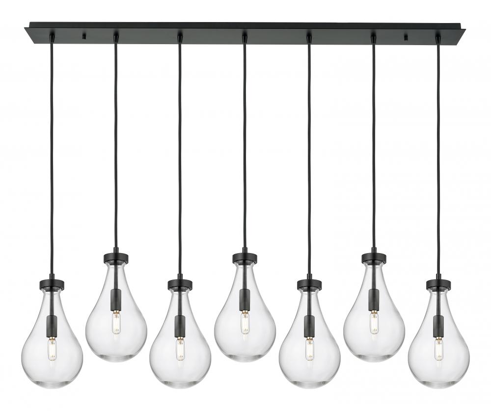 Owego - 7 Light - 49 inch - Matte Black - Linear Pendant