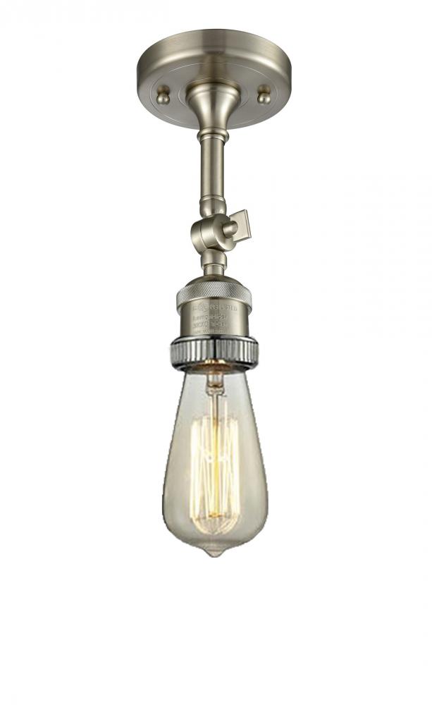 Bare Bulb 1 Light Semi-Flush Mount