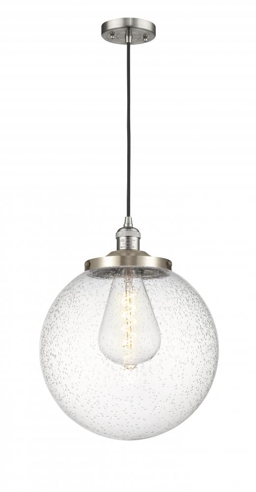 Beacon - 1 Light - 14 inch - Brushed Satin Nickel - Cord hung - Mini Pendant