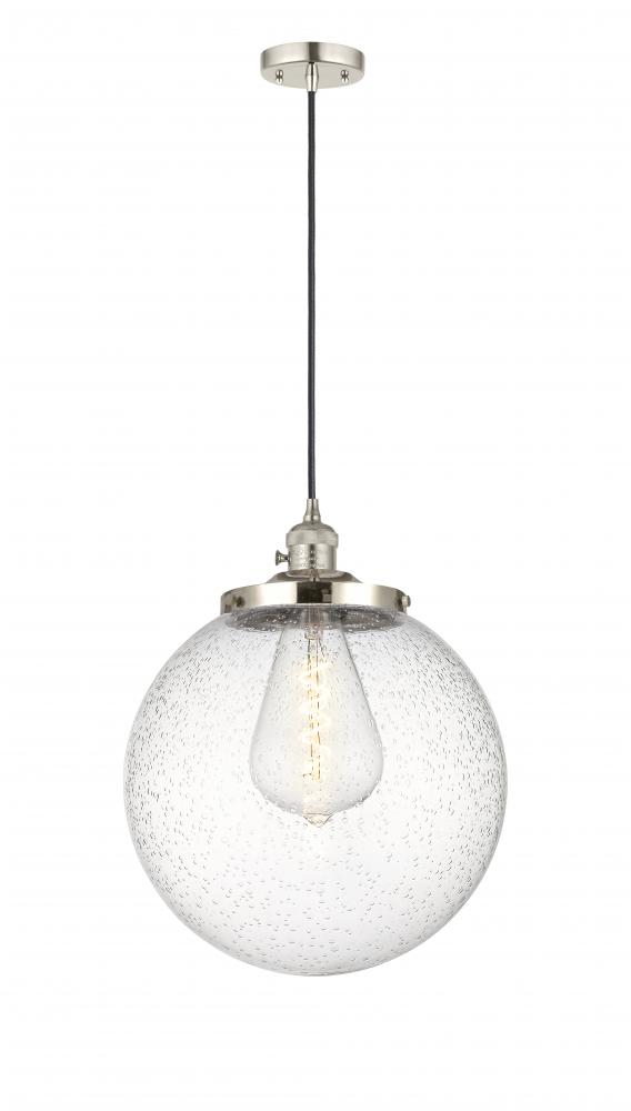 Beacon - 1 Light - 14 inch - Polished Nickel - Cord hung - Mini Pendant