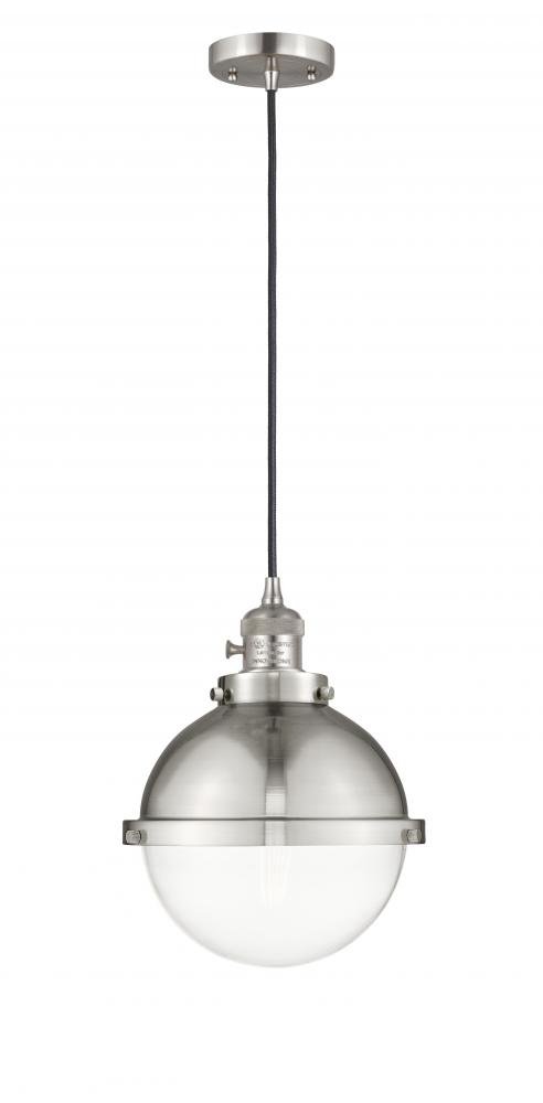 Hampden - 1 Light - 9 inch - Brushed Satin Nickel - Cord hung - Mini Pendant