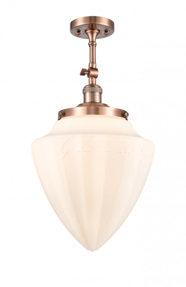 Beacon - 1 Light - 12 inch - Antique Copper - Semi-Flush Mount