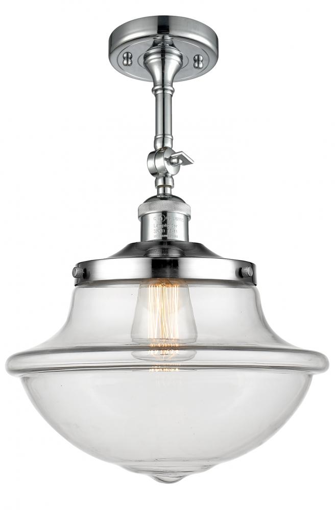 Oxford - 1 Light - 12 inch - Polished Chrome - Semi-Flush Mount