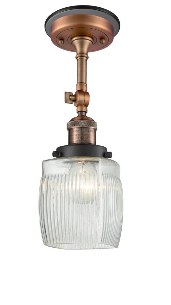 Colton - 1 Light - 6 inch - Antique Copper - Semi-Flush Mount