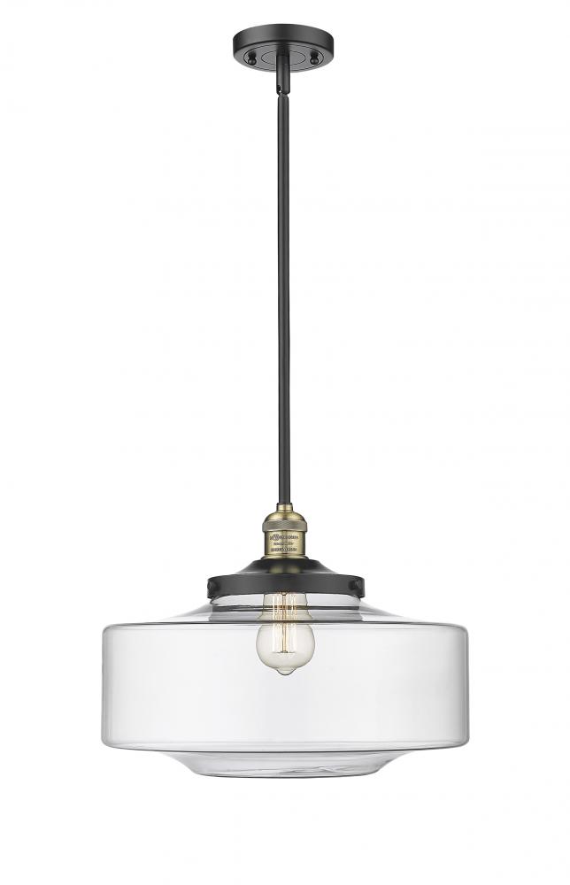 Bridgeton - 1 Light - 16 inch - Black Antique Brass - Stem Hung - Mini Pendant