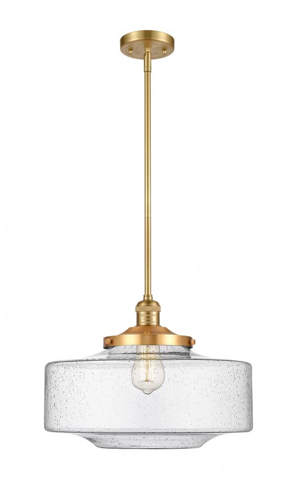 Bridgeton - 1 Light - 12 inch - Satin Gold - Stem Hung - Mini Pendant