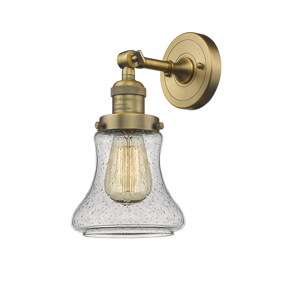 Bellmont - 1 Light - 7 inch - Brushed Brass - Sconce