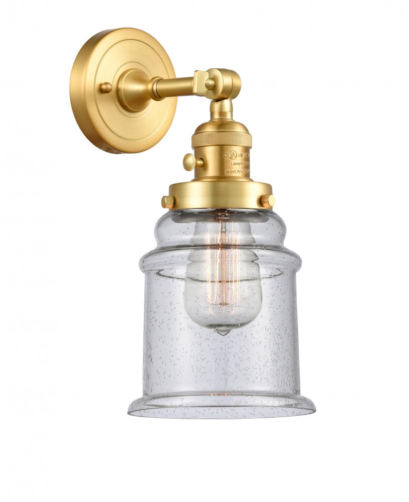 Canton - 1 Light - 7 inch - Satin Gold - Sconce