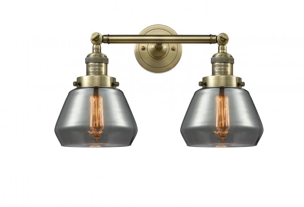 Fulton - 2 Light - 17 inch - Antique Brass - Bath Vanity Light