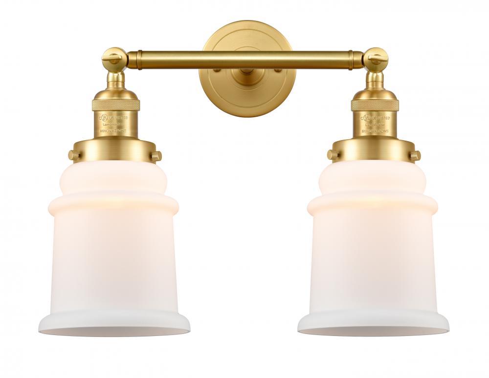 Canton - 2 Light - 17 inch - Satin Gold - Bath Vanity Light