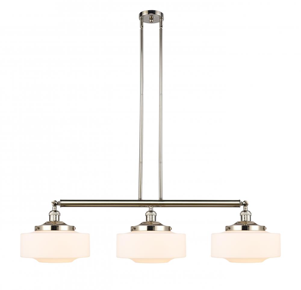 Bridgeton - 3 Light - 44 inch - Polished Nickel - Stem Hung - Island Light