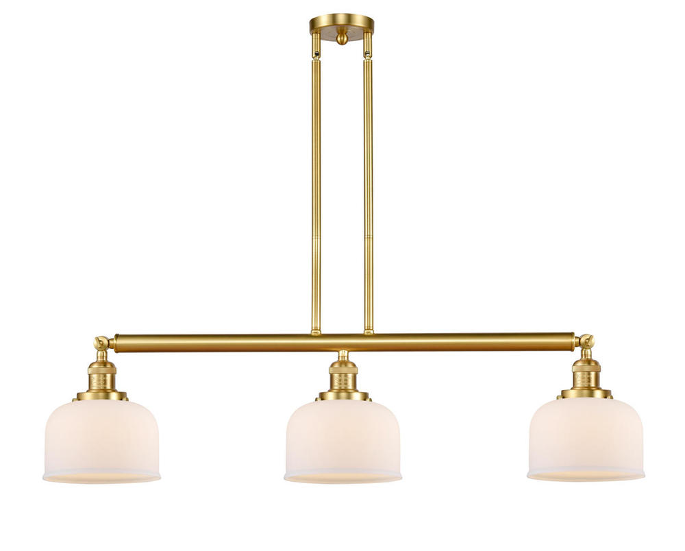 Bell - 3 Light - 41 inch - Satin Gold - Stem Hung - Island Light