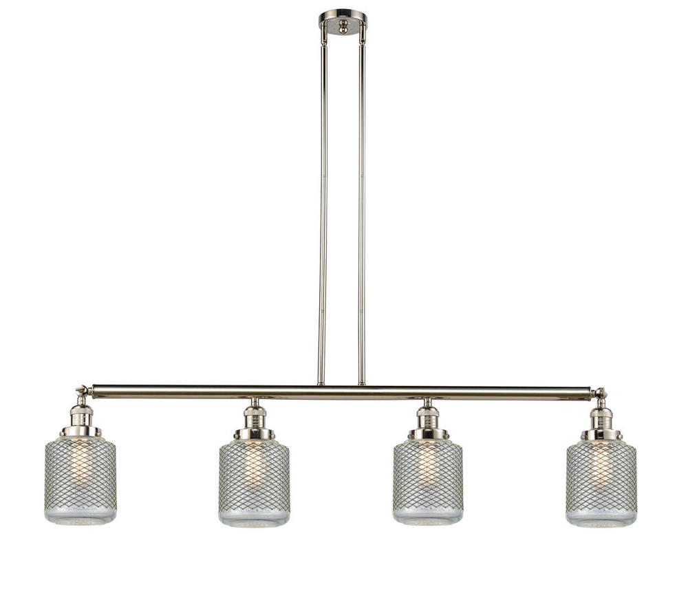 Stanton - 4 Light - 51 inch - Polished Nickel - Stem Hung - Island Light