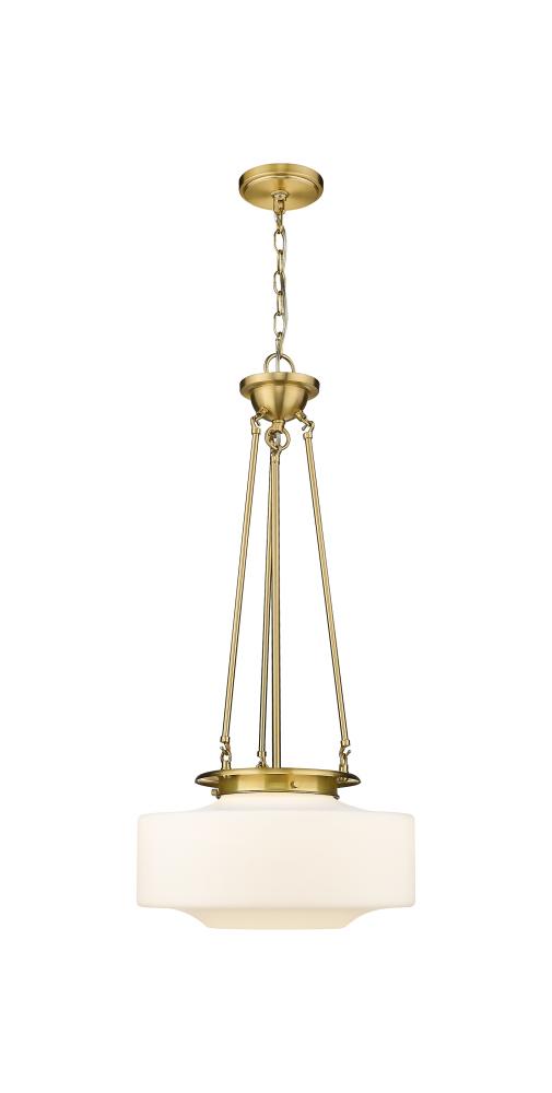 Bridgeton - 1 Light - 16 inch - Satin Gold - Chain Hung - Pendant