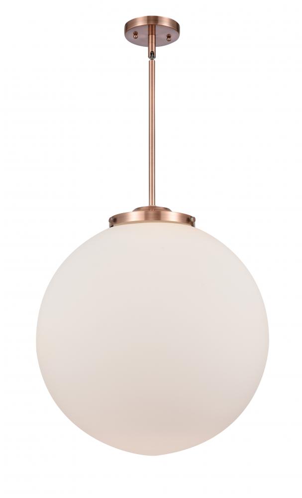 Beacon - 1 Light - 18 inch - Antique Copper - Stem Hung - Pendant