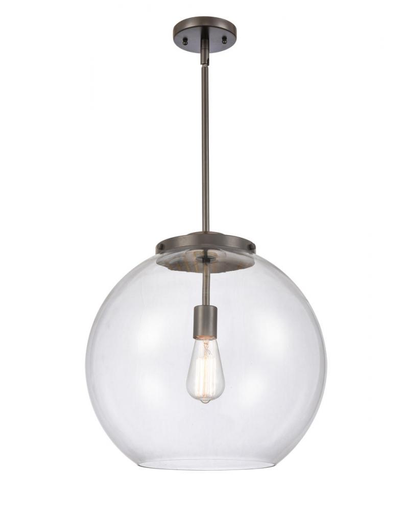 Athens - 1 Light - 16 inch - Oil Rubbed Bronze - Stem Hung - Pendant