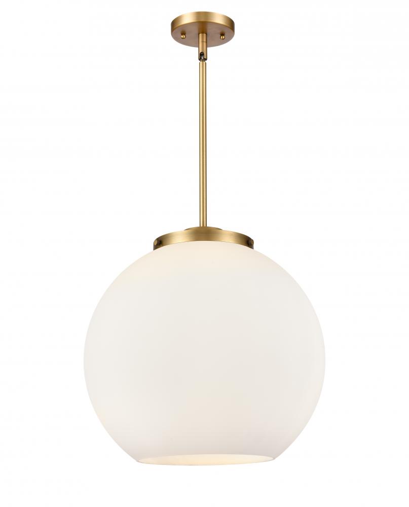 Athens - 3 Light - 16 inch - Brushed Brass - Cord hung - Pendant