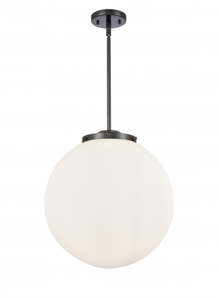 Beacon - 3 Light - 16 inch - Matte Black - Cord hung - Pendant