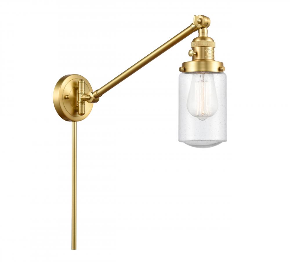 Dover - 1 Light - 5 inch - Satin Gold - Swing Arm