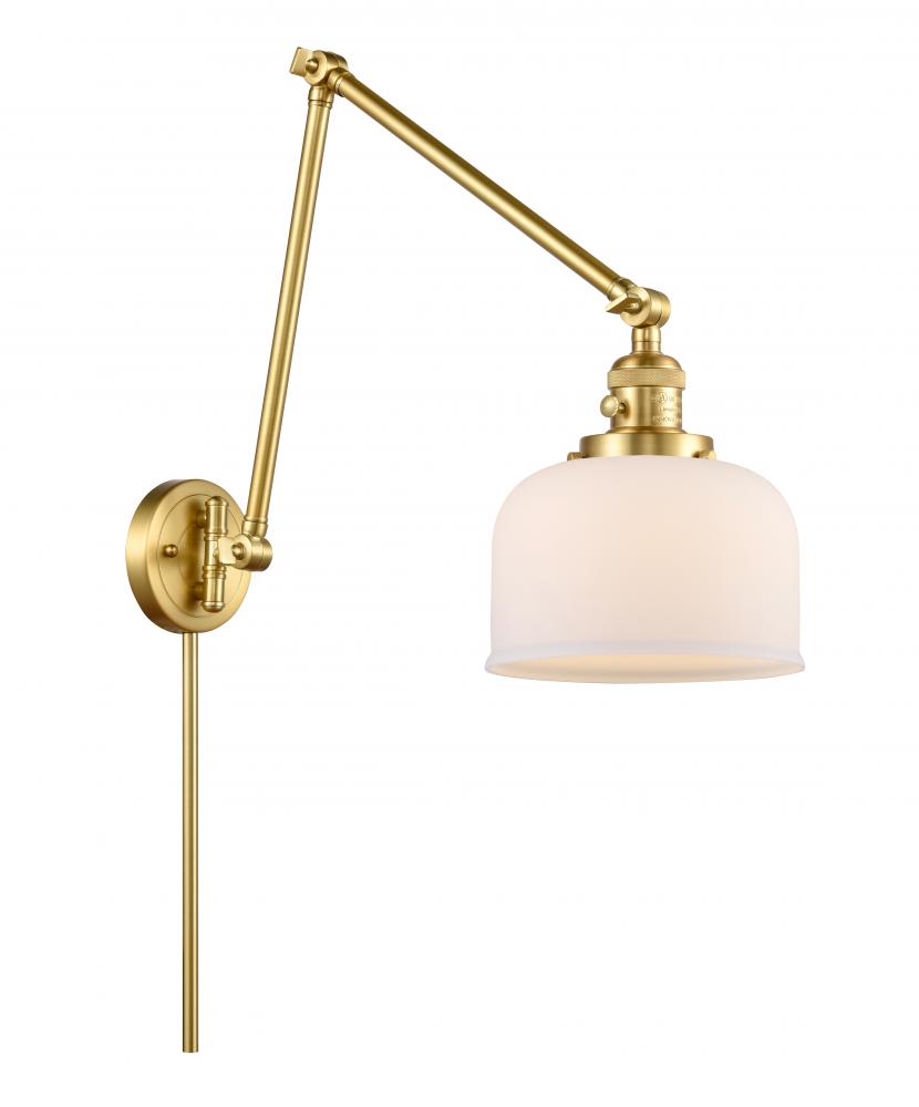 Bell - 1 Light - 8 inch - Satin Gold - Swing Arm