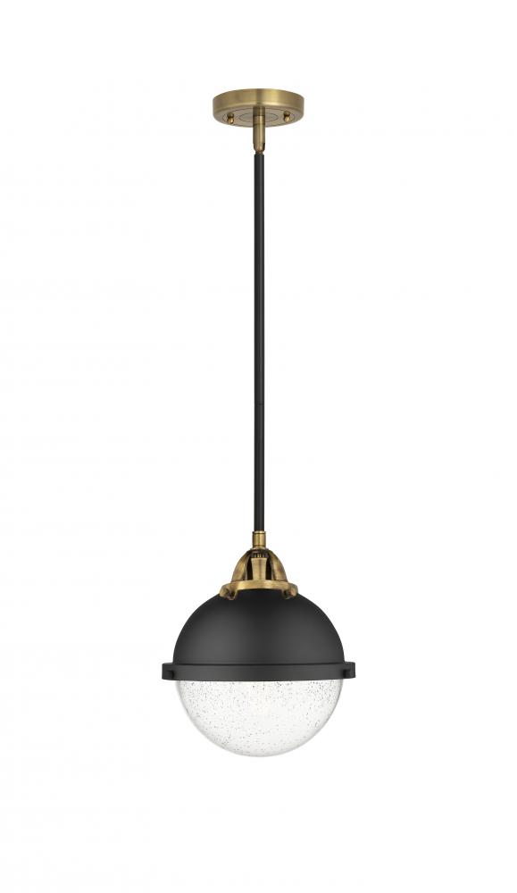 Hampden - 1 Light - 9 inch - Black Antique Brass - Cord hung - Mini Pendant