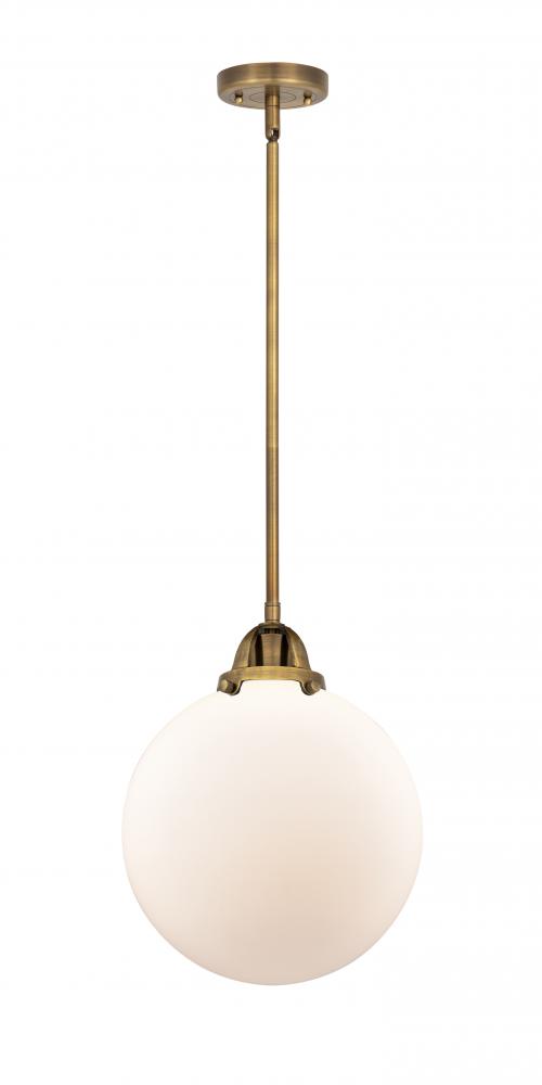 Beacon - 1 Light - 10 inch - Brushed Brass - Cord hung - Mini Pendant