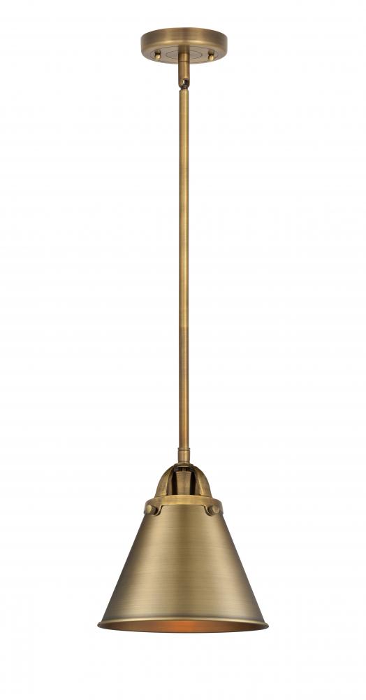 Appalachian - 1 Light - 8 inch - Brushed Brass - Cord hung - Mini Pendant